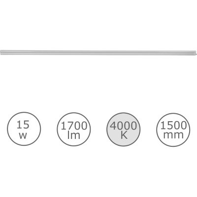 Светильник светодиодный LEDVANCE BATSWECOT5 1500 15W 840 2XFS10x1 RULEDV