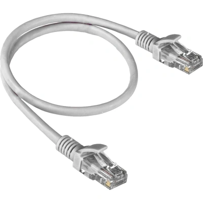 Патч-корд ExeGate UTP-RJ45-RJ45-5e-1M-GY, cat.5e, 1м, серый <EX138961RUS