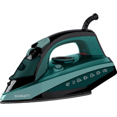 Утюг Scarlett SC-SI30K81, 2600 Вт, черный малахит, KeramoPro 3D