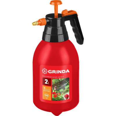 Ручной помповый опрыскиватель Grinda PS-2 2 л, колба из полиэтилена