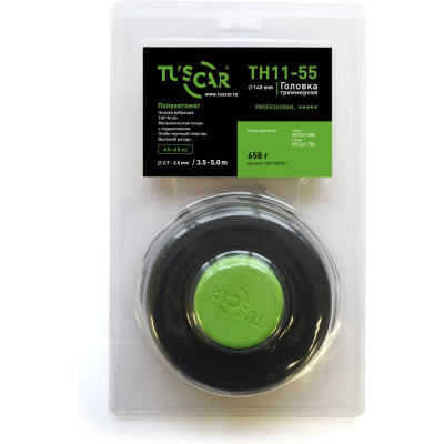 Головка триммерная TUSCAR TH11-55, Professional, набор адаптеров: гайка M12х1.75L; гайка M12х1.50L 102115513-1