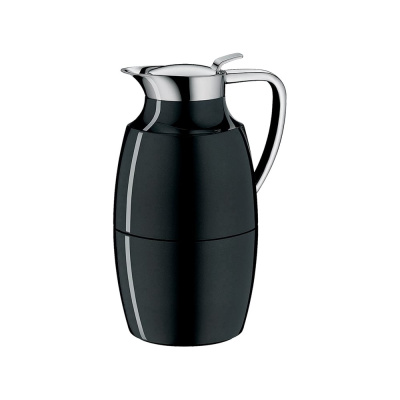 Вакуумный термокувшин со стеклянной колбой Alfi Jug Pallas Black 1L