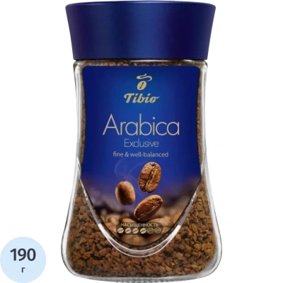 Кофе Tibio Exclusive Arabika раств.субл.190г стекло