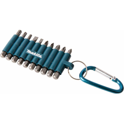Набор бит 10 шт с карабином Makita