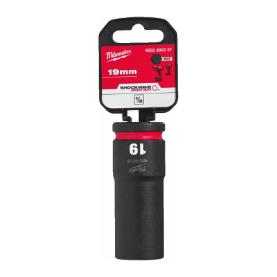 Головка ударная удлиненная ShW 19 мм, 1/2" Milwaukee