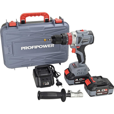 Аккумуляторная бесщеточная ударная дрель Profipower MKDHP-18V E0087
