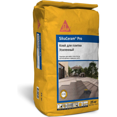 Плиточный клей SIKA Ceram Pro Мешок 25 кг, класс С2 ТЕ