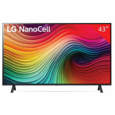 Телевизор LG 43NANO80T6A, 43" (108 см), NanoCell, 3840 x 2160, 4K, 16:9, webOS, Wi-Fi, черный