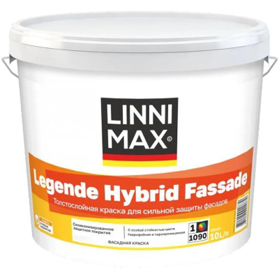 Силикон-модифицированная краска для наружных работ LINNIMAX Legende Hybrid Fassade/Легенде Гибрид Фасад