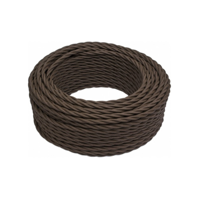 Провод Bironi 3x2,5 коричневый (матовый) 10м