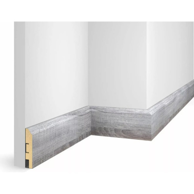 Плинтус COSCA DECOR WP07 экошпон, дуб Рейн