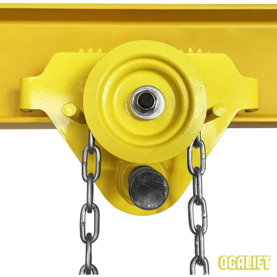 Тележка на двутавр ДОРА GCL OCALIFT 2т 3м УСВ ручная с приводом