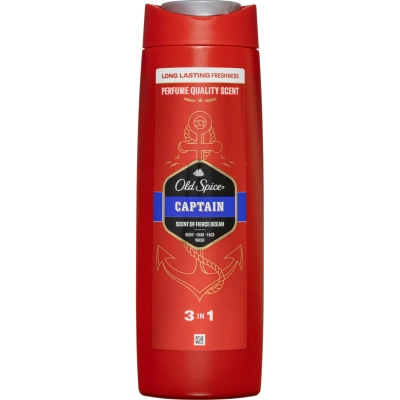 Гель для душа OLD SPICE +шампунь 3в1 Captain 400мл