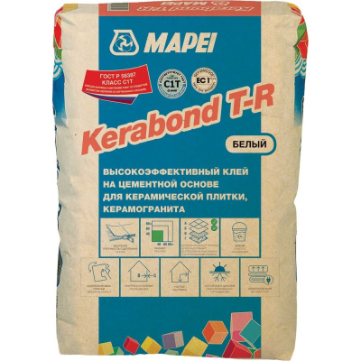 Плиточный клей MAPEI KERABOND T-R белый, 25 кг