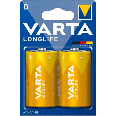 Элемент питания Varta Longlife LR20/D BL2