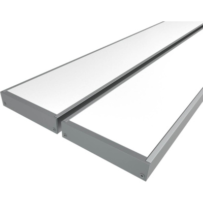 Комплект Ledcraft LC-LP1050M44-3x2Silver из 2 шт серебро (3м профиль+3м рассеиватель+2 заглушки)