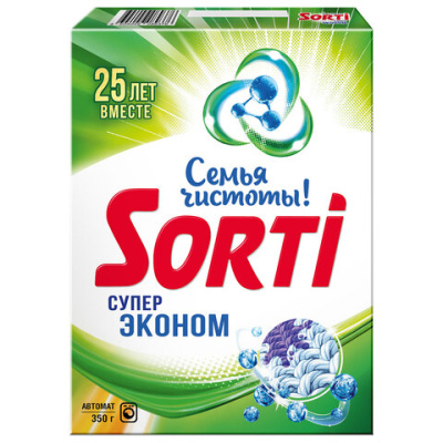 Порошок для машинной стирки Sorti "Супер Эконом", 350г