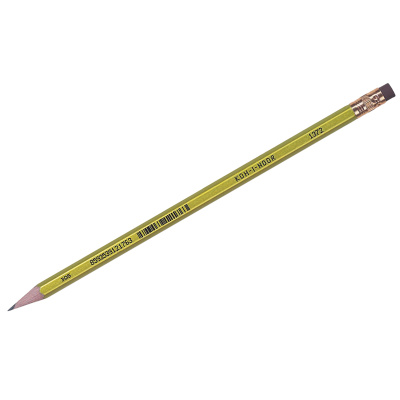 Карандаш чернографитный KOH-I-NOOR, 1 шт., "Oriental", НВ, с ластиком, корпус ассорти, заточенный, 1372, 1372002012KSRU
