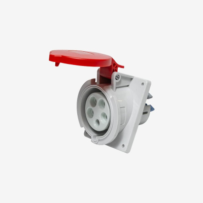 Розетка встраиваемая наклонная Voltz 32 A, 380-415 В, 3P+N+E, quick connect, IP44
