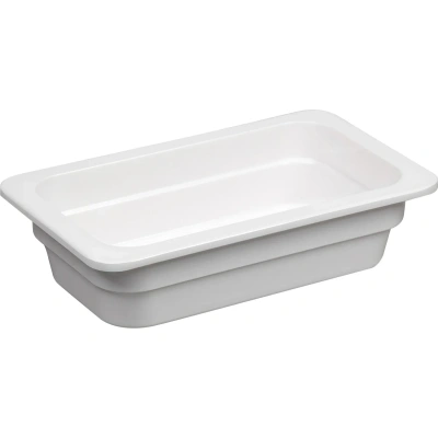 Гастроемкость 1/4 h65 мм пластик меламин 263х159х65 мм 1,8 л White