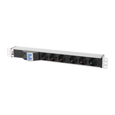 Блок розеток 19", 6 розеток ЦМО