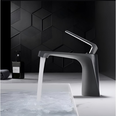 Смеситель для раковины Milleau Cristal MLV6223LS-GN (gun metal)