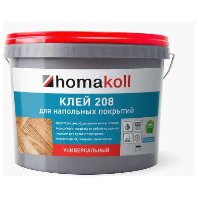 Клей для напольных покрытий Homakoll 208 4 кг, универсальный