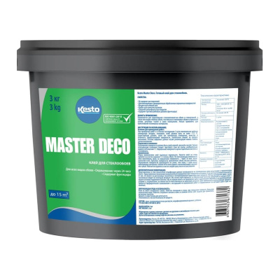 Готовый клей для стеклообоев Kesto Master deco, 3 кг