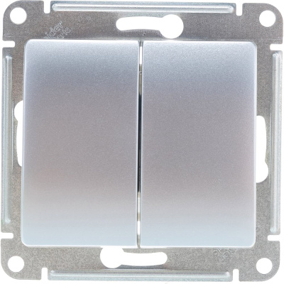 Двухклавишный выключатель Systeme Electric GLOSSA GSL000351