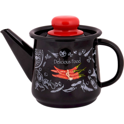 Чайник appetite эмалированная сталь 1 л без свистка Chilli TM 1с202с