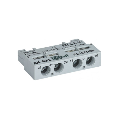 Dekraft ДК-431 — дополнительные контакты серии ДК-431 F Dekraft; фронтальная установка