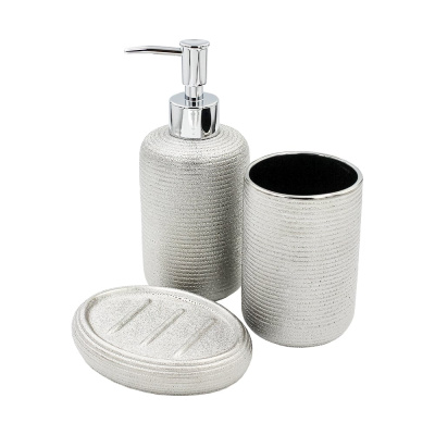 Комплект Bath Plus FORTUNA SET3 W-CE1754BA-SET3 состоит из 3-х предметов - мыльницы, дозатора для мыла