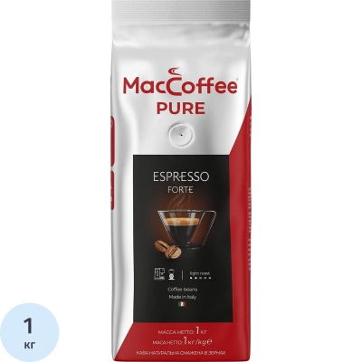 Кофе в MacCoffee PURE Espresso Forte зернах, 1 кг