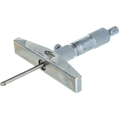 Микрометрический глубиномер GRIFF ГМ 100 ГОСТ 7470-92 пр-во Guilin Measuring