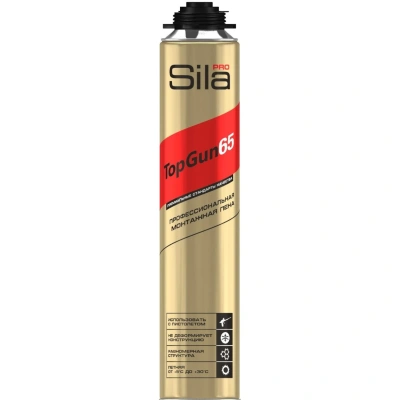Пена монтажная профессиональная Sila Pro TopGun 65, 875мл (SPTG65P875S)