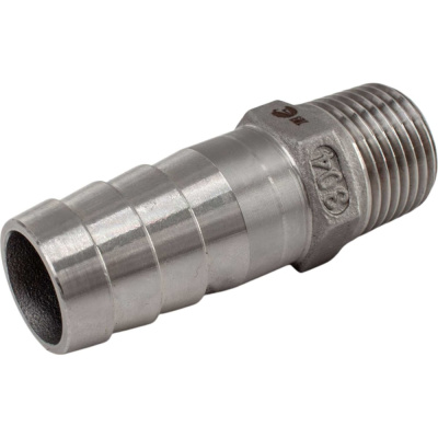 Штуцер елочка нержавеющий NEWKEY AISI304 DN15 x 20mm (1/2 x 20mm), (CF8), PN16, набор 4 шт