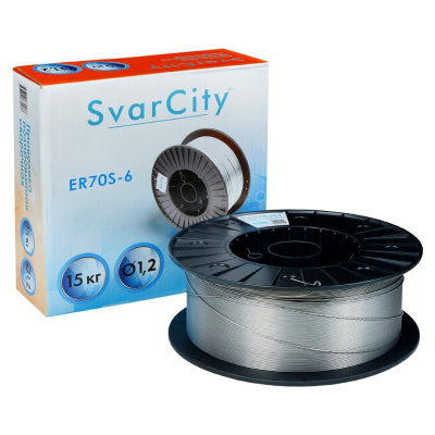Сварочная проволока полированная SvarCity ER70S-6 (СВ08Г2С) 1.2мм 15кг ER 70S-6/1,2/15кг
