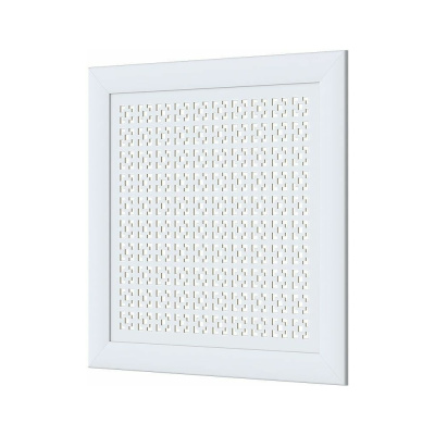 Декоративный экран для радиаторов и батарей Cosca Decor Модерн 600x600 мм, белый, дамаско, с рамкой