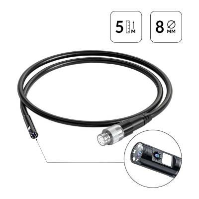 Зонд для видеоэндоскопа iCarTool IC-V116A, 2 камеры, 5м, 8мм