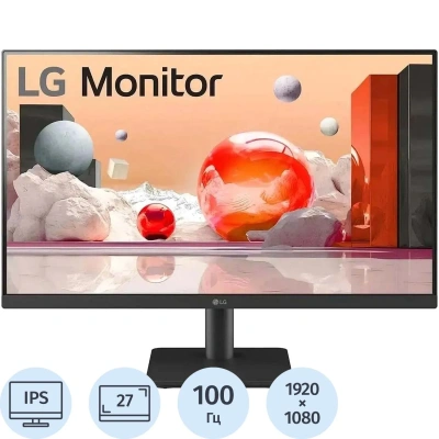 Монитор LG (27MS500-B)27/FHD/IPS/100Hz/250cd/5ms/HDMI