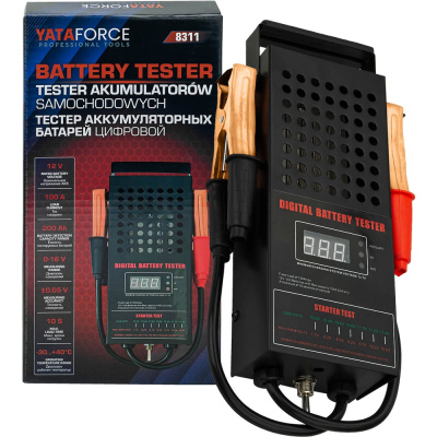 Тестер аккумуляторных батарей цифровой YATAFORCE (12V, 100А)