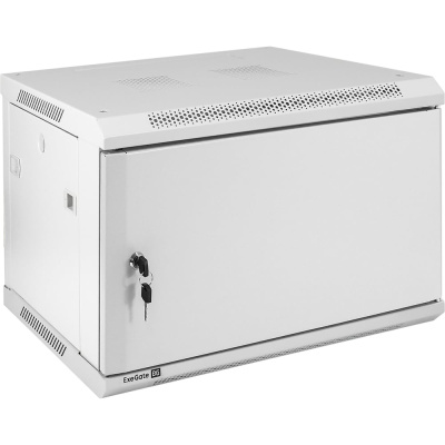 Шкаф телекоммуникационный ExeGate 19 настенный 6U EC-WM-6U.450.M.GREY 19”, 6U, 600x450x370mm ШхГхВ