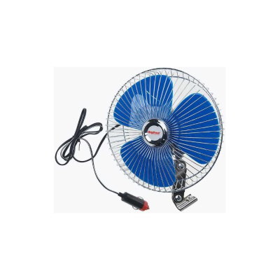 Вентилятор для авто 21см (8") с решеткой металл 24V MEGAPOWER