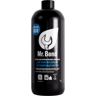 Реагент для очистки сильно загрязненных систем отопления на воде Mr.Bond Cleaner 808R