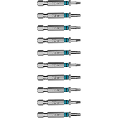 Бита GROSS Torx 15х50мм, сталь S2, шестигранная, 10 шт.