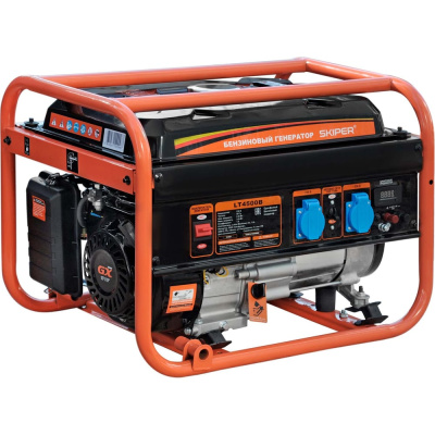 Электростанция SKIPER LT4500B (3кВт, 2х230В/16А/2.8кВт, 12В, бак 15л) 00-00018432