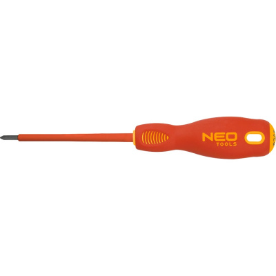 Крестовая отвертка NEO PZ1x80 мм 1000 В CrMo NEO Tools
