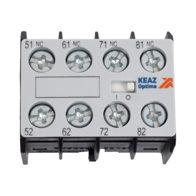 Блок контактный КЭАЗ OptiStart K-MX-1004 фронтальный 4НЗ для мини-контакторов M