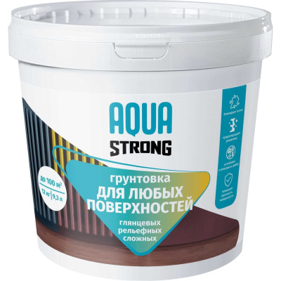 Грунтовка Aquastrong для любых поверхностей, 4 кг