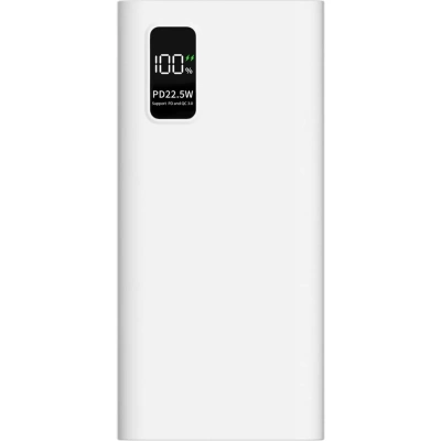 Внешний аккумулятор PERO PB06 20000 mAh,Li-Pol,output USB-C + 2USB-A,белый